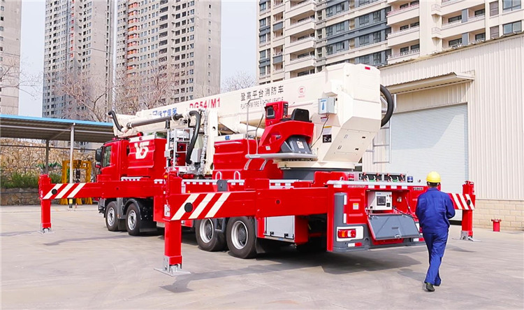 XCMG 54m fire fighting truck DG54M1 hydraulic aerial platform fire truck with Benz chassis for sale